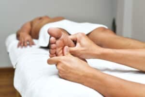 Mobile massage by a male massage therapist